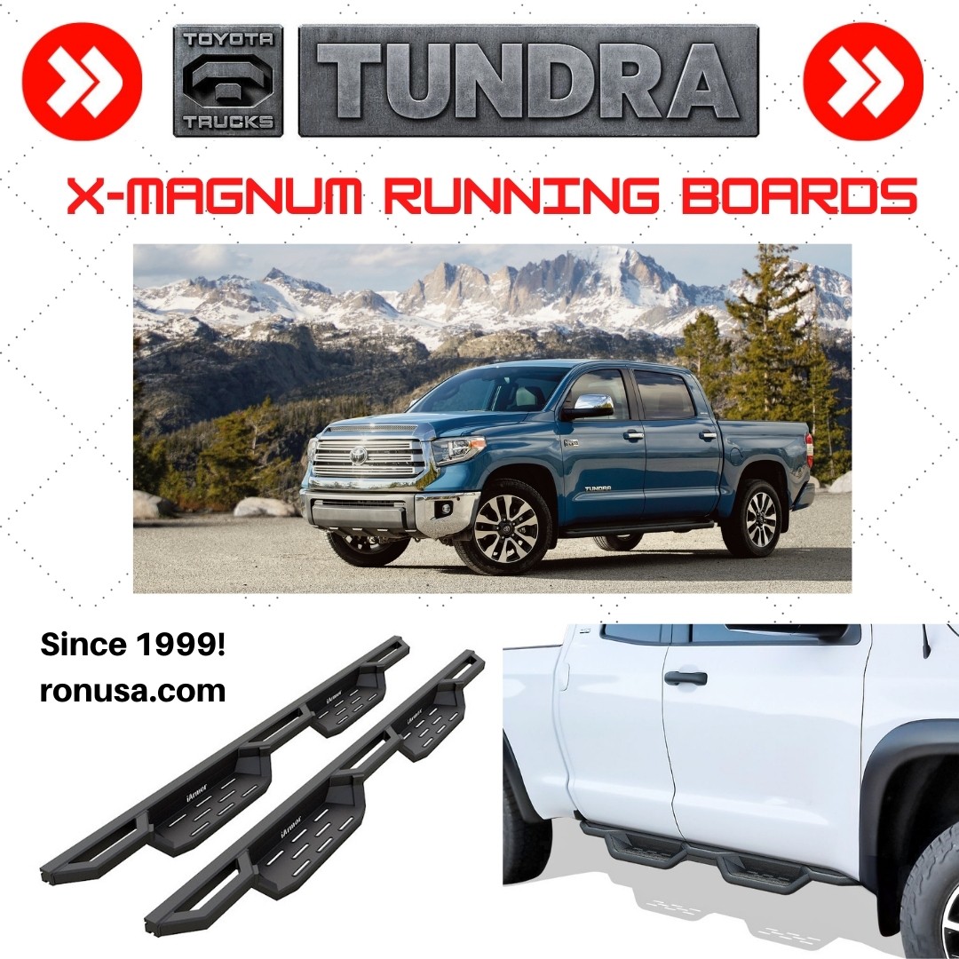 Check out our rugged X-Magnum "SIDE STEPS" for the Toyota Tundra. #toyotatundra #toyotatundra4x4 #toyotatundras #toyotatrucks #tundra #tundraoffroad #tundranation #tundracrew #tundragroup #Tundrateam #tundratrdpro #tundrahighlift #tundrasr5 #tundras #tundraaccesorios #tundratrdoffroad
