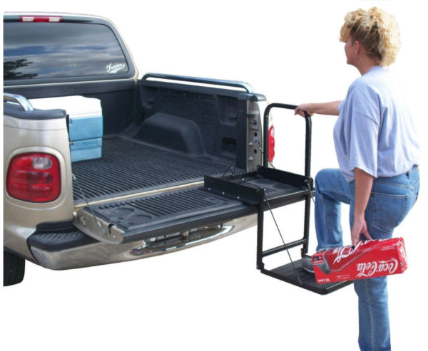 Truck bed deals steps